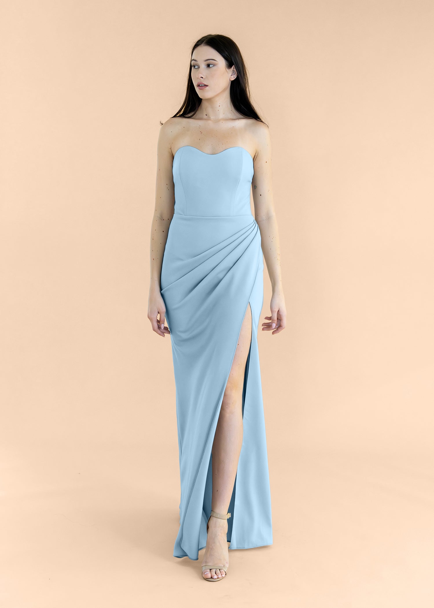 Strapless-Draped-Crepe-AiryBlue