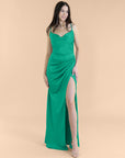 Cowl-Drape-Satin-Emerald