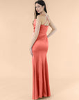 Cowl-Drape-Satin-Coral