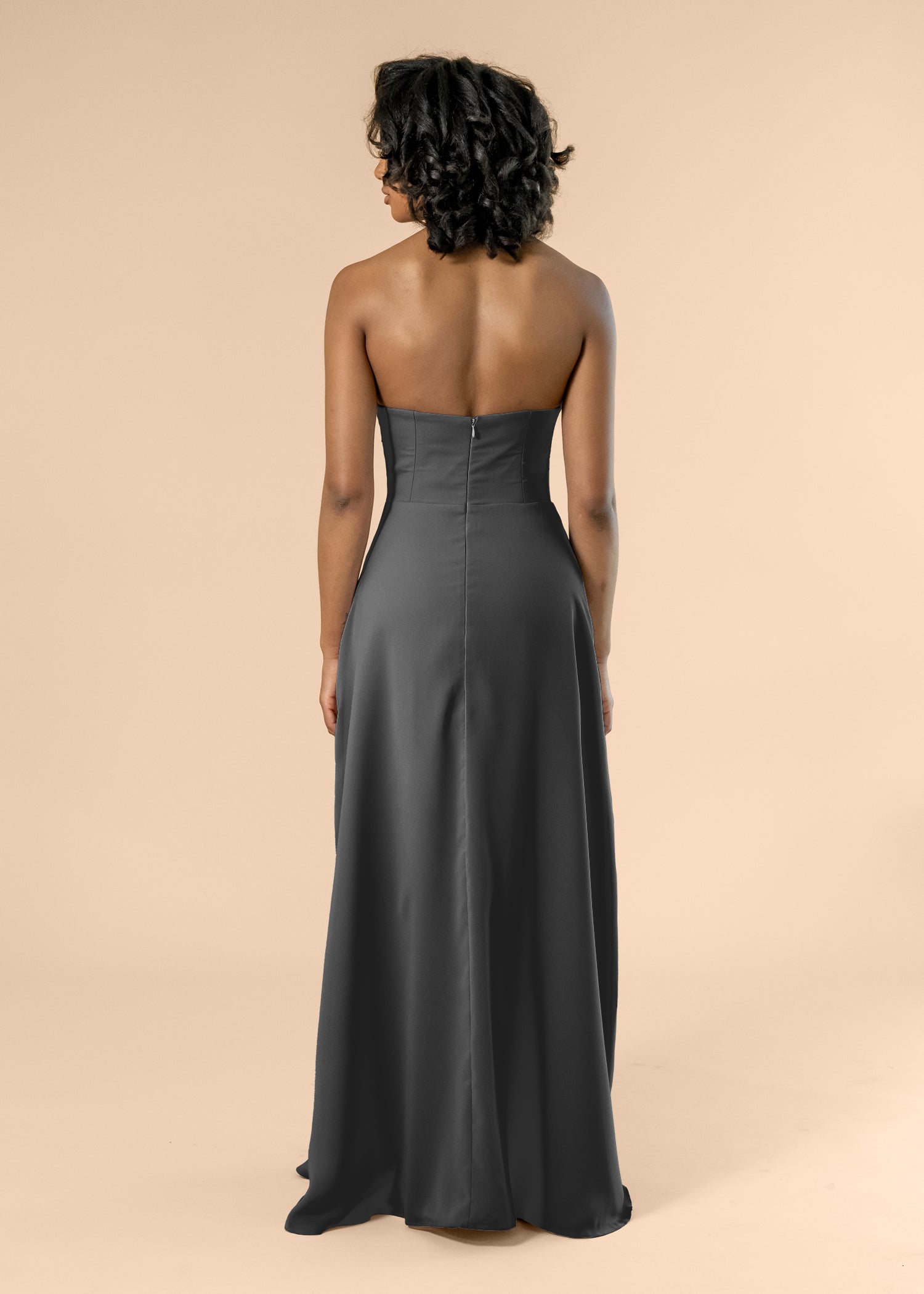 Strapless-Aline-Chiffon-Charcoal