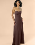 Strapless-Aline-Chiffon-Chocolate