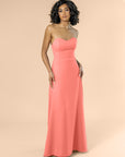 Strapless-Aline-Chiffon-Coral