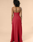 Strapless-Aline-Chiffon-Crimson