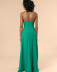 Strapless-Aline-Chiffon-Emerald