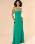 Strapless-Aline-Chiffon-Emerald