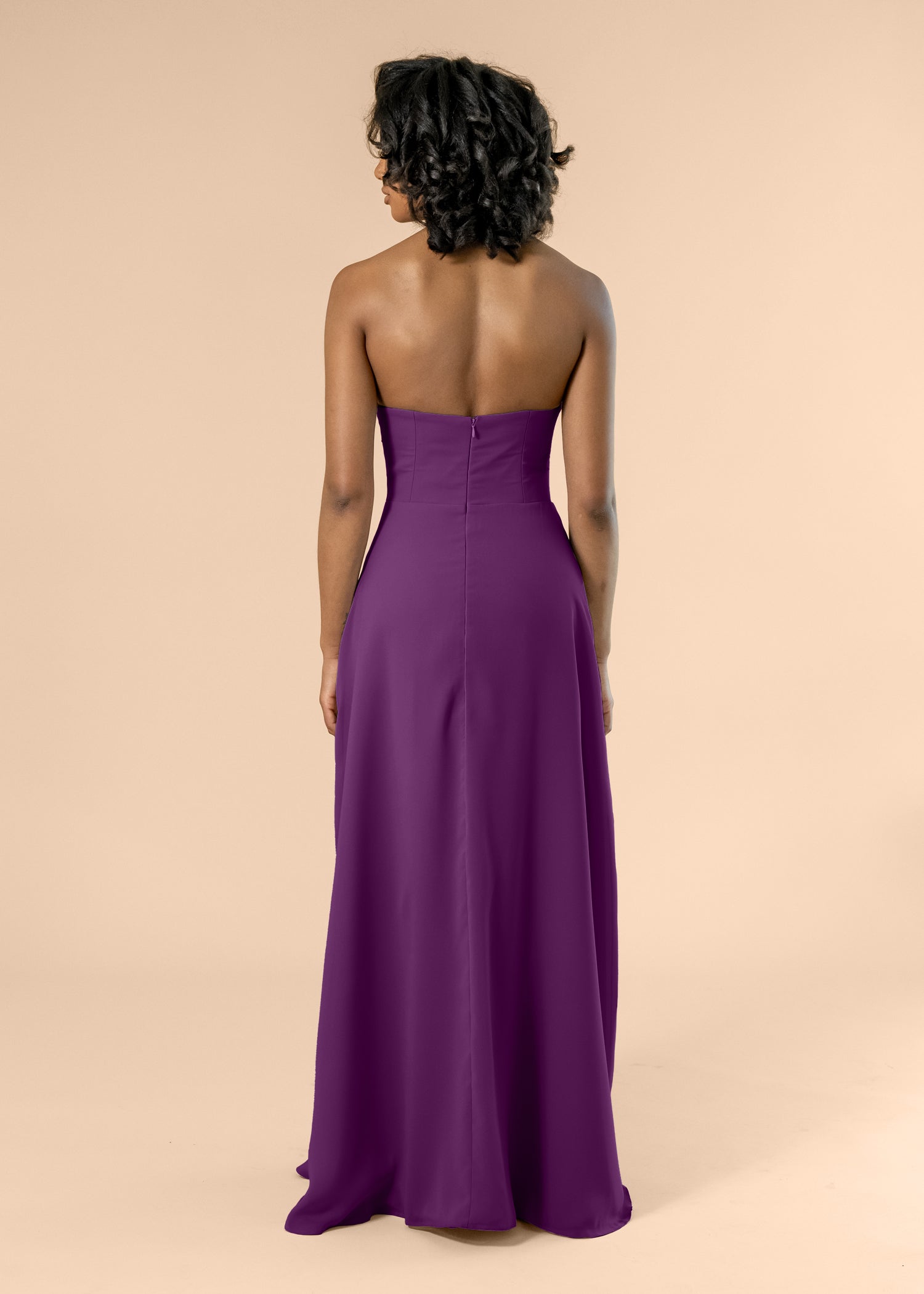 Strapless-Aline-Chiffon-Plum