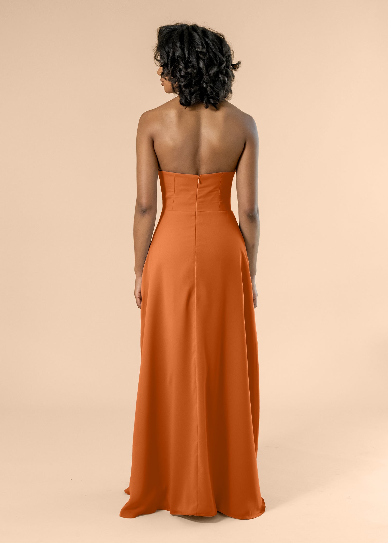 Strapless-Aline-Chiffon-Terracotta